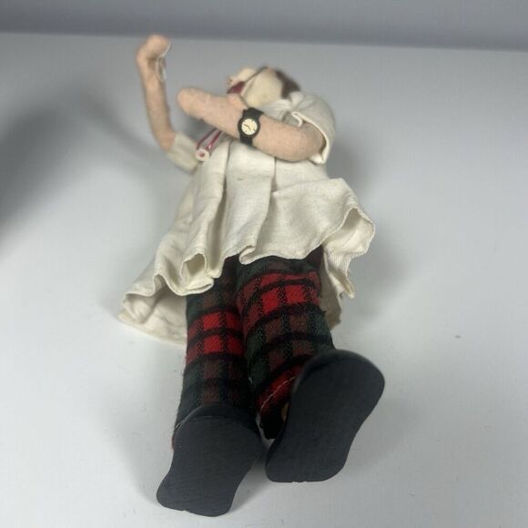 Rare Vintage Klumpe Roldan Doll Male Doctor In Lab Coat - Picture 7 of 8